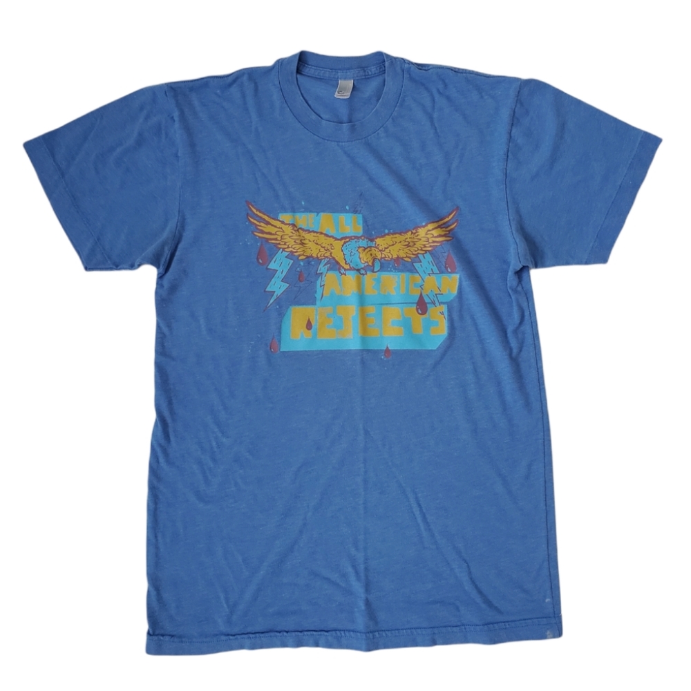 All American Rejects Blue Band Tee Short Sleeve T-shirt Women's Sz S